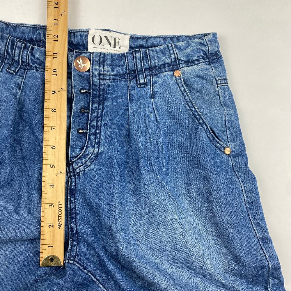 One Teaspoon Jeans Size 25 Super Tough Super Relaxed Tapered Leg Harem Pants - Picture 14 of 16